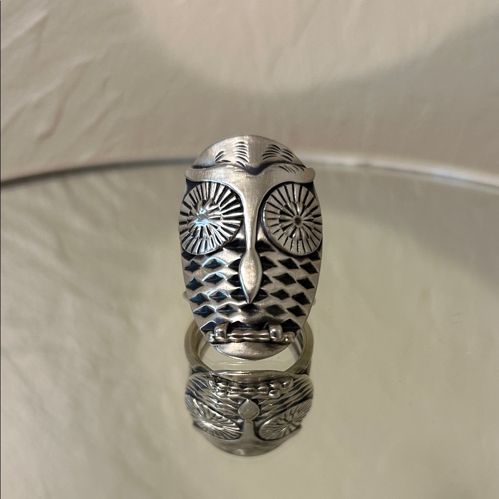 Sterling Silver Owl ring